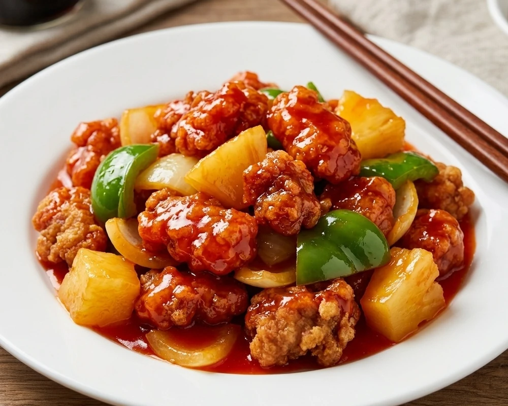 Sweet and sour pork at New Ocean King Winnipeg takeout
