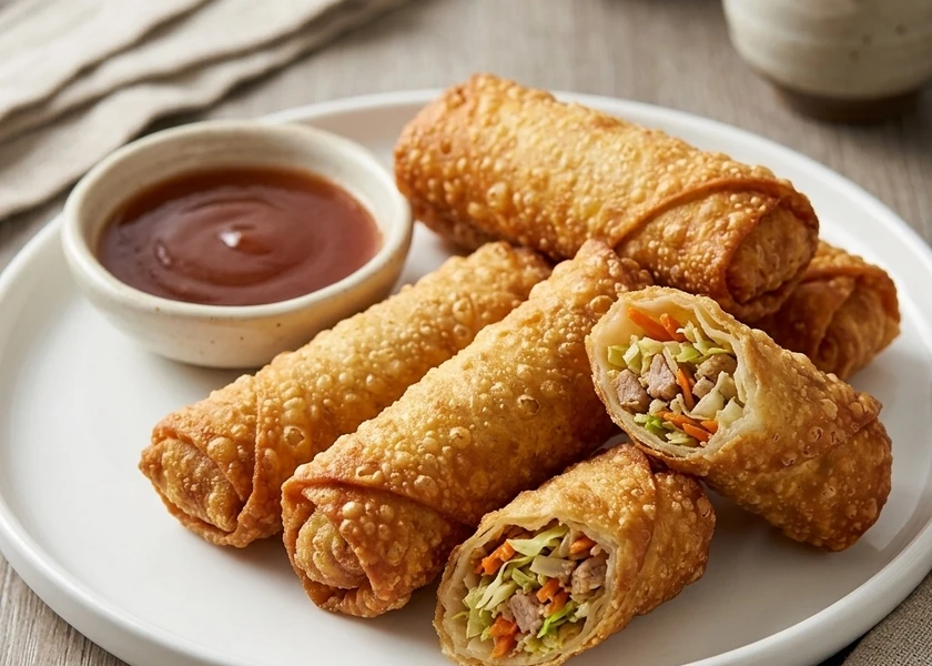Egg Rolls at New Ocean King in Winnipeg, MB